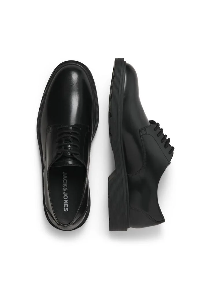 JACK & JONES Anthracite Dax Formal Lace Ups for Men | Best Price UAE