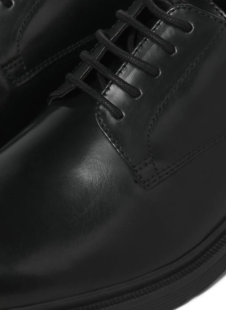 JACK & JONES Anthracite Dax Formal Lace Ups for Men | Best Price UAE