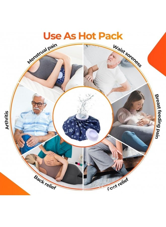 Professional Reusable Ice Pack for Instant Pain Relief - Hot & Cold Therapy with 3 Sizes (6"/9"/11")with Elastic Wrap , Leak-Proof Design for Home,Travel Use,Sports Injuries, Migraines & Menstrual Cramps - Image 5
