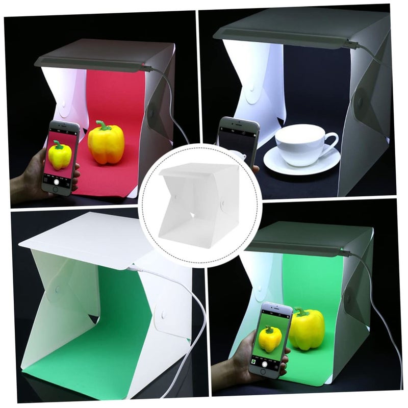 Lightweight Portable Led Photo Tent With Two Backdrops For Jewelry Toys - Image 3