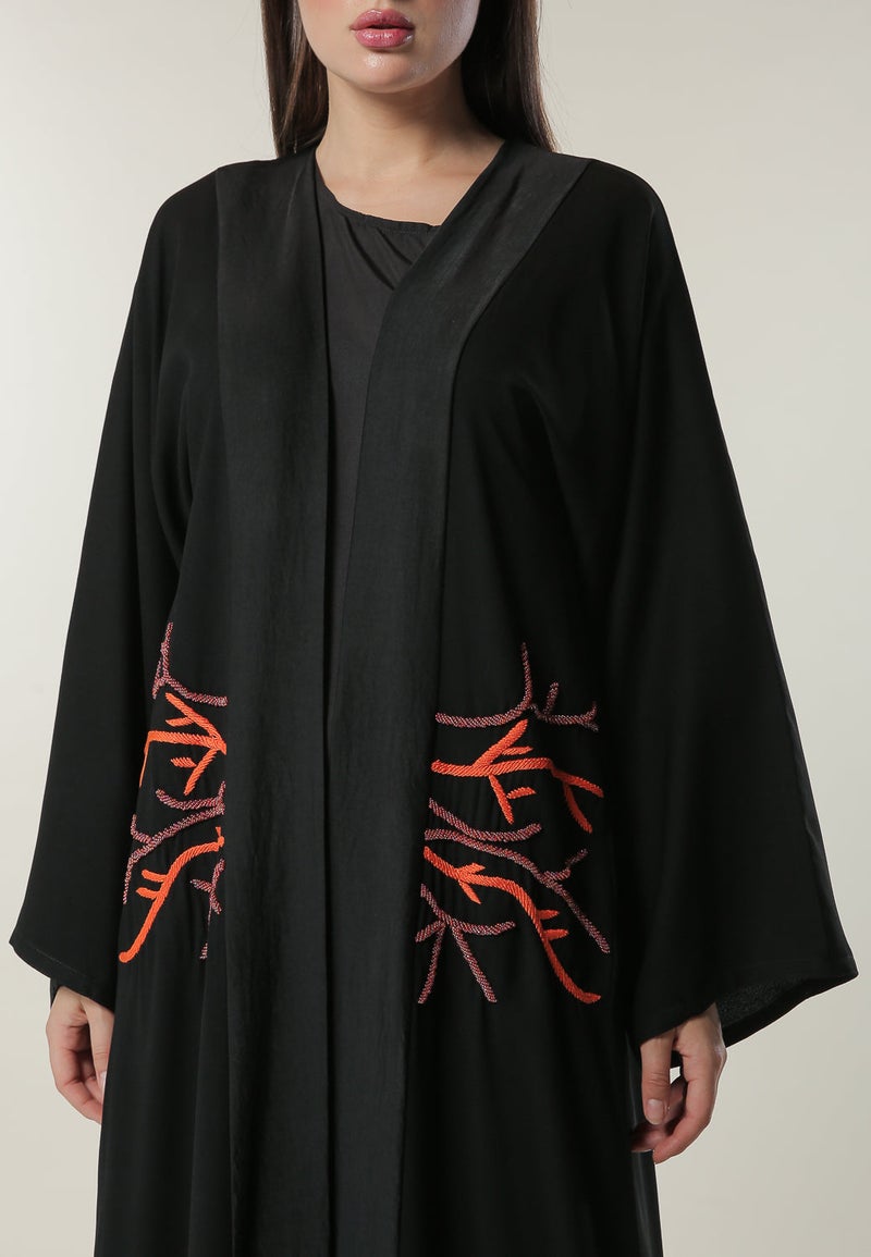 مويستريت عباية مطرزة مزينة كاجوال - Image 4