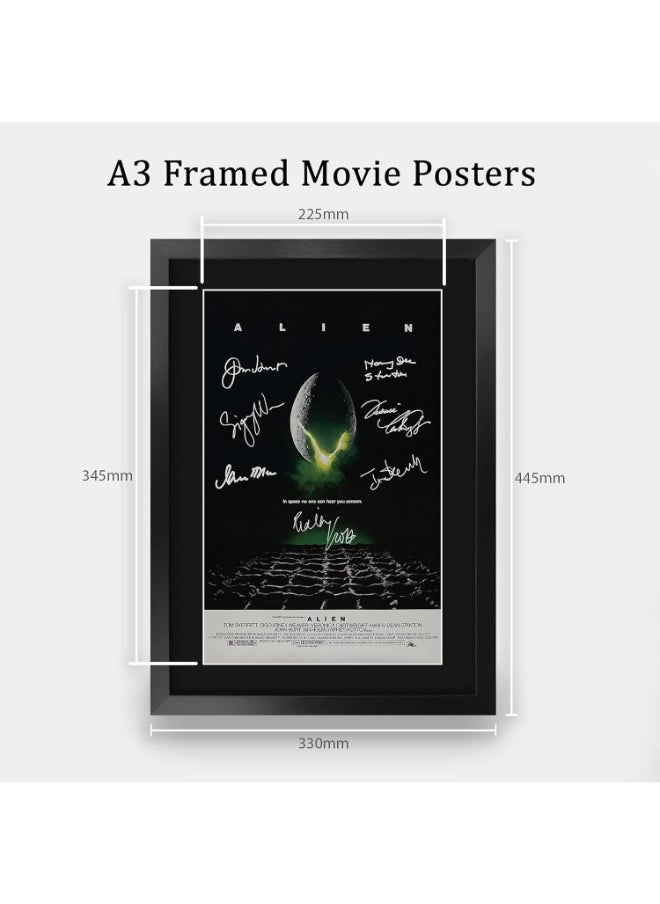 HWC Trading HWC Trading Alien Sigourney Weaver 16 x 12 inch Framed Gifts Printed Poster Signed Autograph Picture for Movie Memorabilia Fans - 16" x 12" Framed  - Image 2