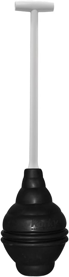 Korky Korky 954A Beehive Max Universal Toilet Plunger and Holder  Fits all Old and New Toilets  Powerful Plunge  Easy Grip THandle  Made in USA  - Image 4