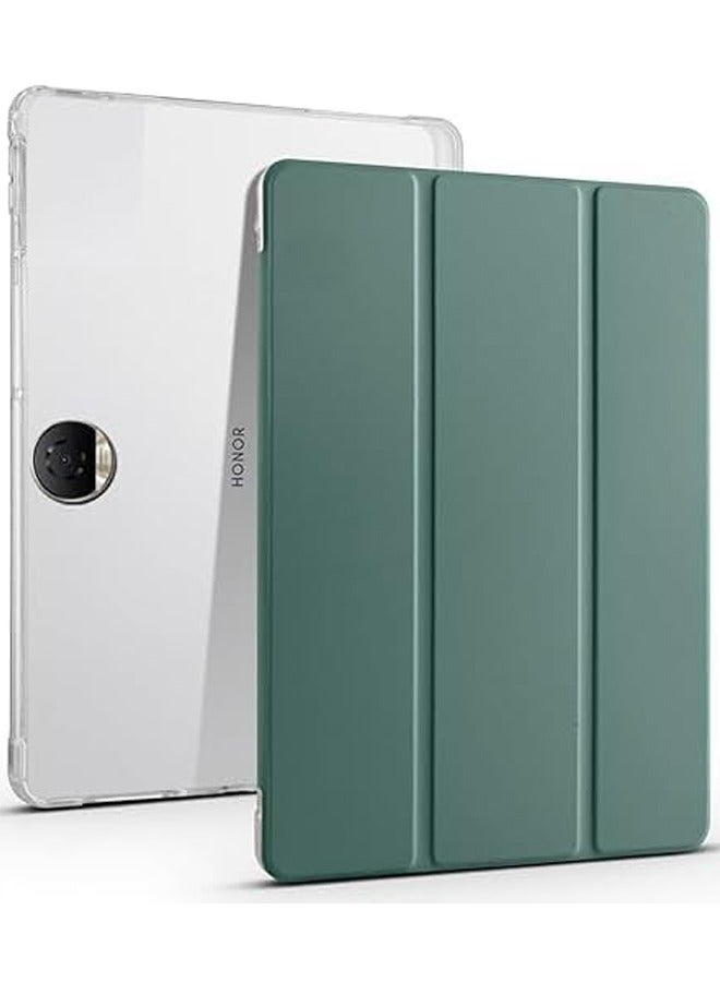 Smart cover Compatible with Honor Pad 9 12.1inch 2024, PU+TPU ultra-thin and ultra soft leather case, automatic sleep/wake/slot with pen holder - Image 1