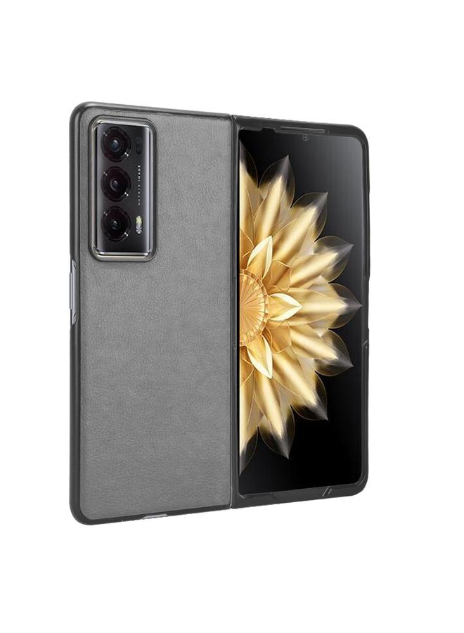 زبون جراب هاتف لهاتف Honor Magic V2 بغطاء خلفي من الليتشي - Image 3