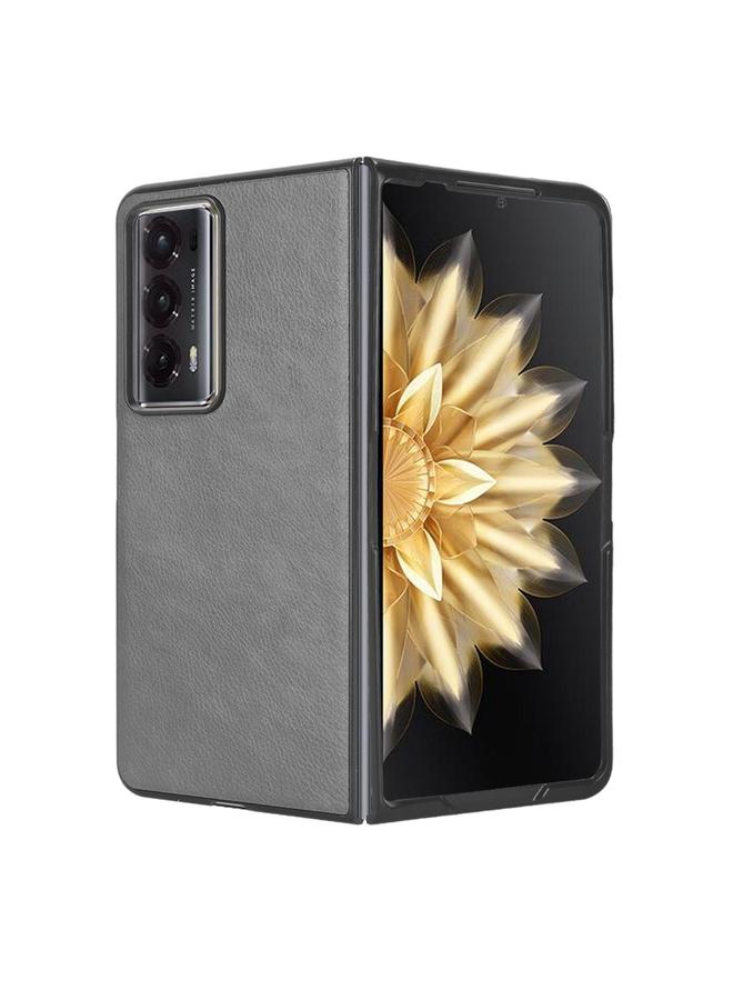 زبون جراب هاتف لهاتف Honor Magic V2 بغطاء خلفي من الليتشي - Image 4