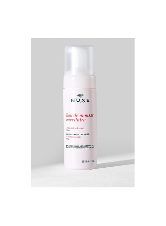 منظف رغوة ميسيلر مع بتلات الورد للبشرة العادية إلى المختلطة والحساسة ، من نوكس