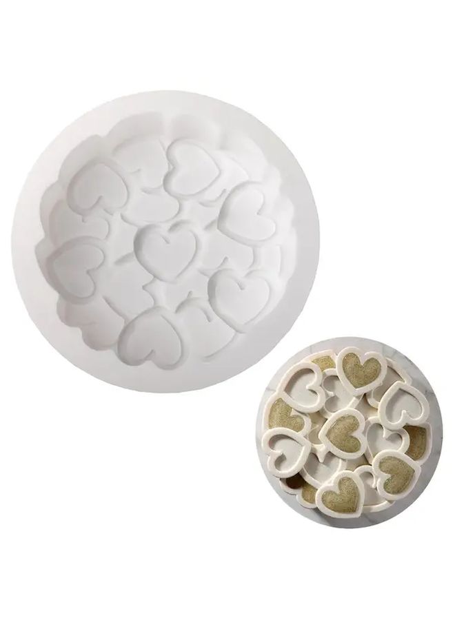 Silicone Heart Cake Mold Oven Safe Baking Tool Single Rotating Love - Image 1