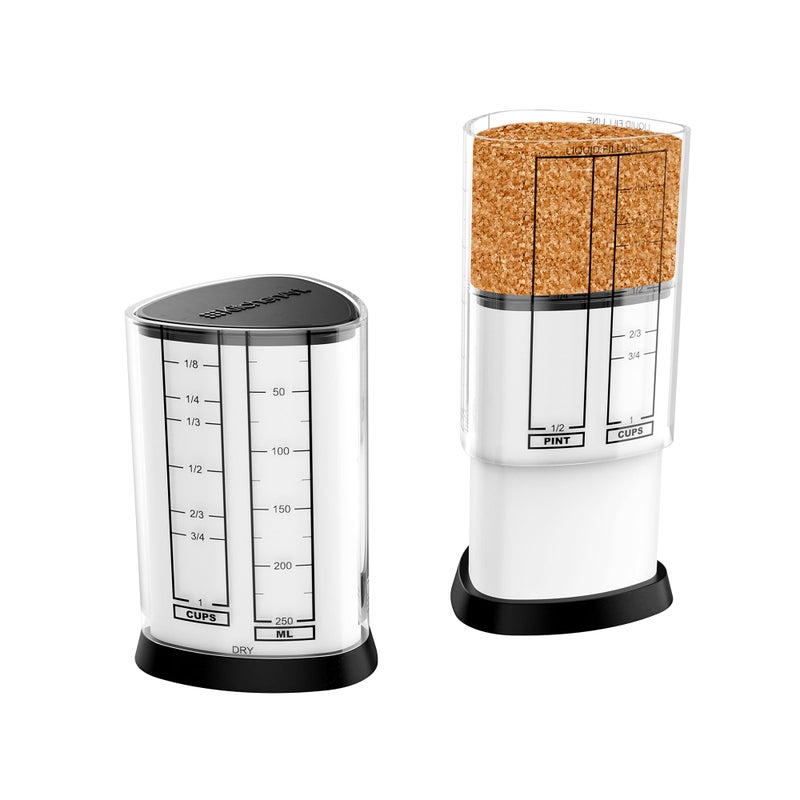 KitchenArt 1 Cup Tri Adjust A-Cup, Easy Pour Adjustable Measuring Cup - Image 1