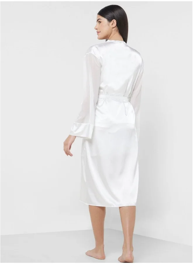 La Senza Tie Detail Robe