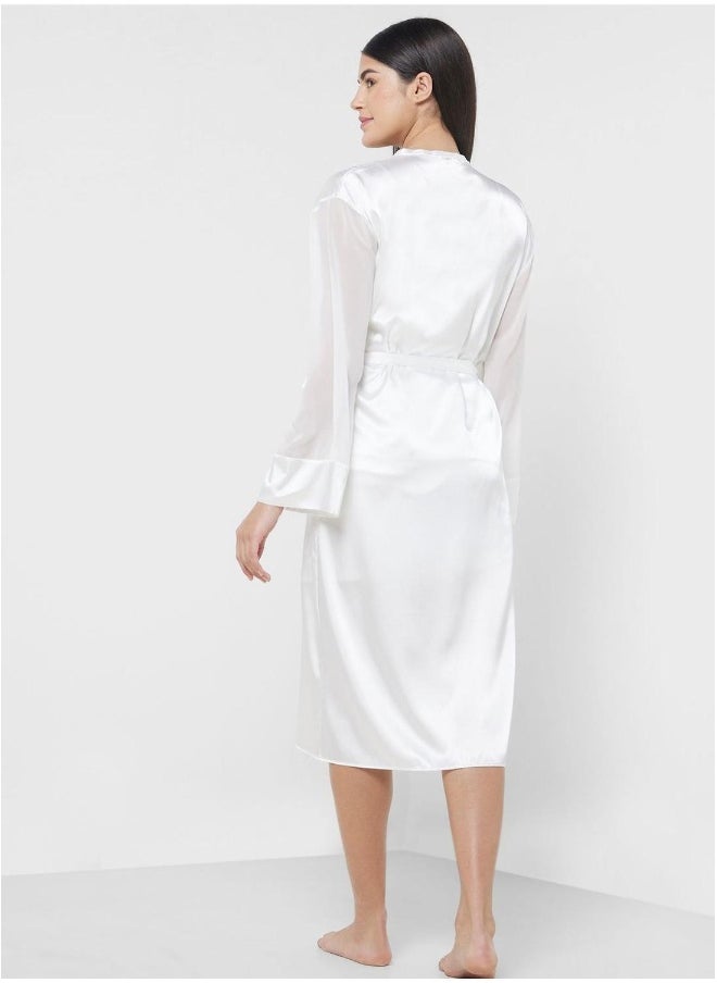 La Senza Tie Detail Robe  - Image 2