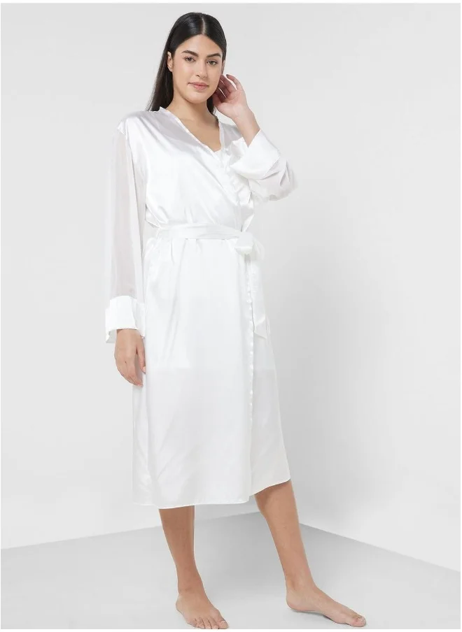 La Senza Tie Detail Robe