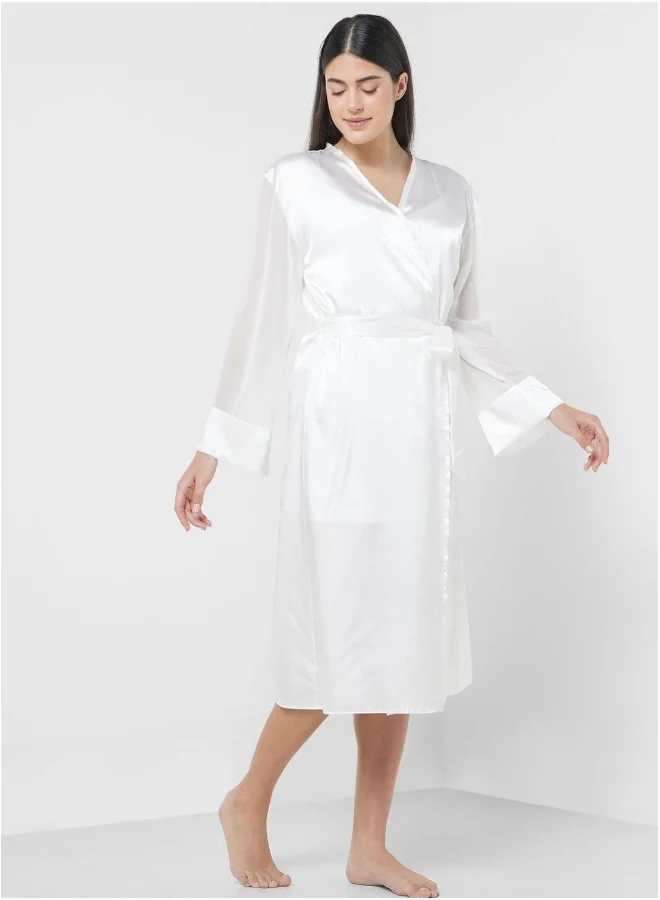 La Senza Tie Detail Robe