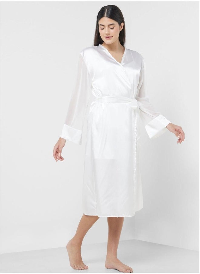 La Senza Tie Detail Robe  - Image 4