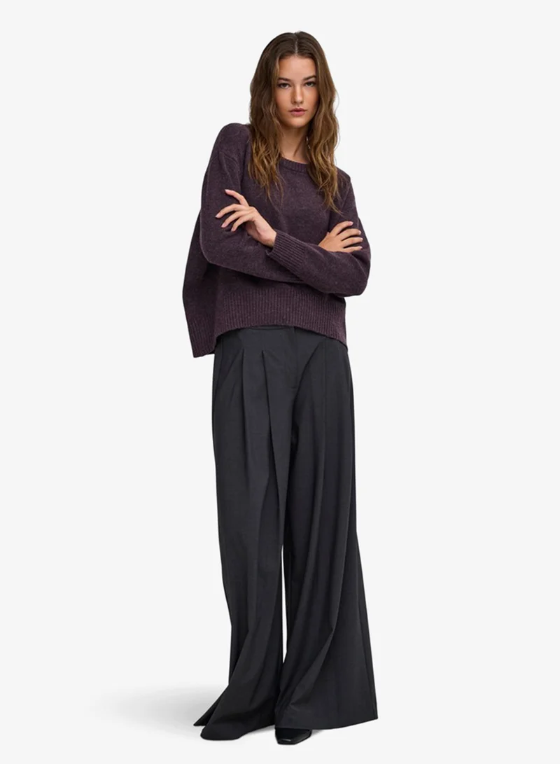 Only  Onlalivia Long Sleeve High-Low Knit Sweater for Women | Best Price UAE