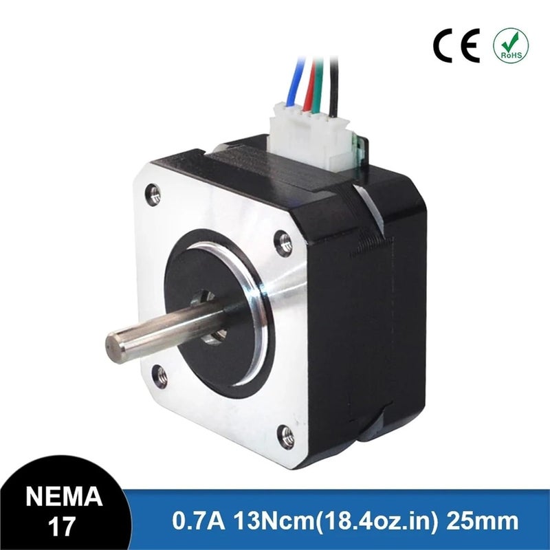 17 Stepper Motor 42x25mm Nema17 Step Motor 0.7A 13Ncm 4-Lead for 3D Printer Motor CNC Robot - Image 2