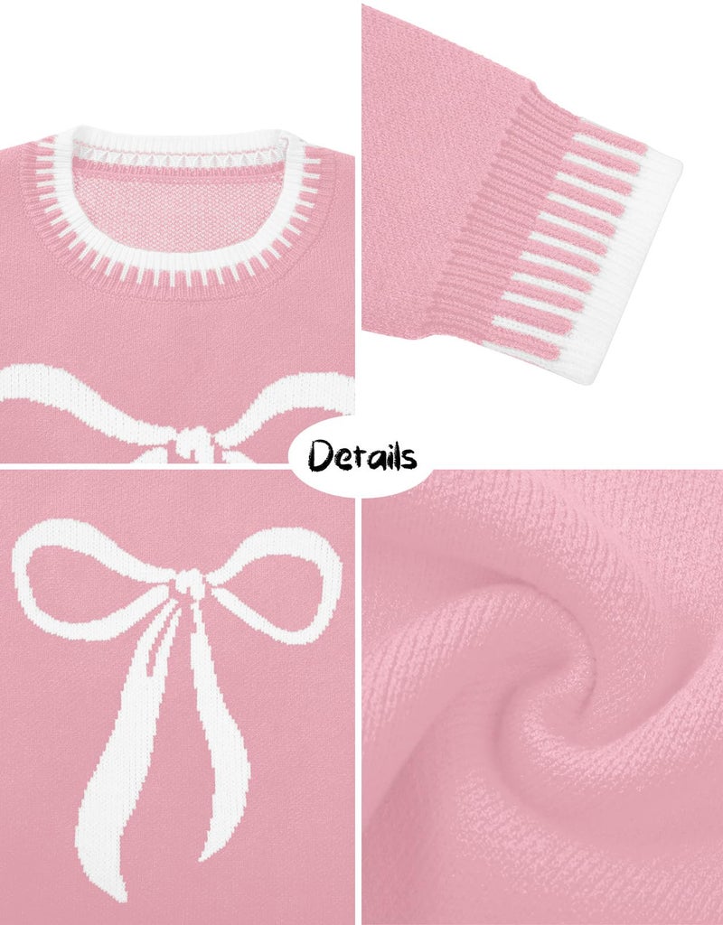 LUKYCILD Valentines Sweater Women Love Heart Sweatshirt Valentine Day Love Sweaters Cute Knitted Long Sleeve Pullover Tops - Image 4