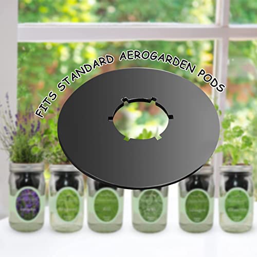 Emsiok 12PCS Kratky Lids Wide Mouth Hydroponic Cover Lids Kratky Mason Jar Lids Kratky Lid Insert Kratky Jar Cover Hydroponic Lids Kratky Hydroponics Supplies with Hole for Mason Jars Aerogardens Pods - Image 4