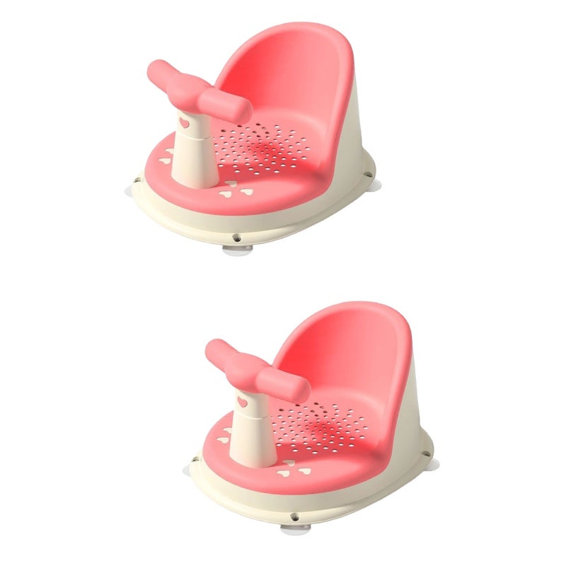 🚽 كرسي استحمام مريح بمقعدين بألوان متنوعة مناسب للحمام مع دعم مانع للانزلاق - Image 1