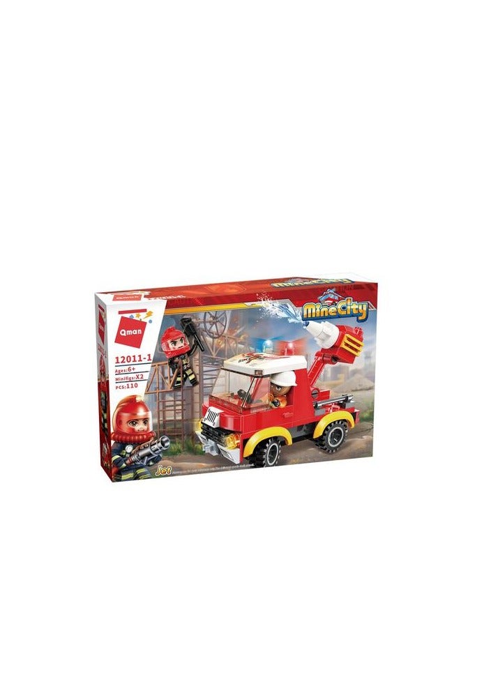 Qman Qman Fire Rescue Mini Set 12011-1 - Image 2