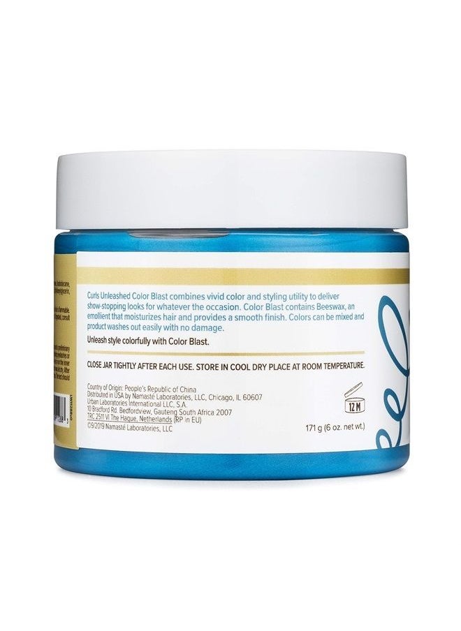 Curls Unleashed - ORS Curls Unleashed Color Blast Hair Wax, Temporary Curl Defining Wax, Bodacious Blue, (6.0 oz) - Image 1