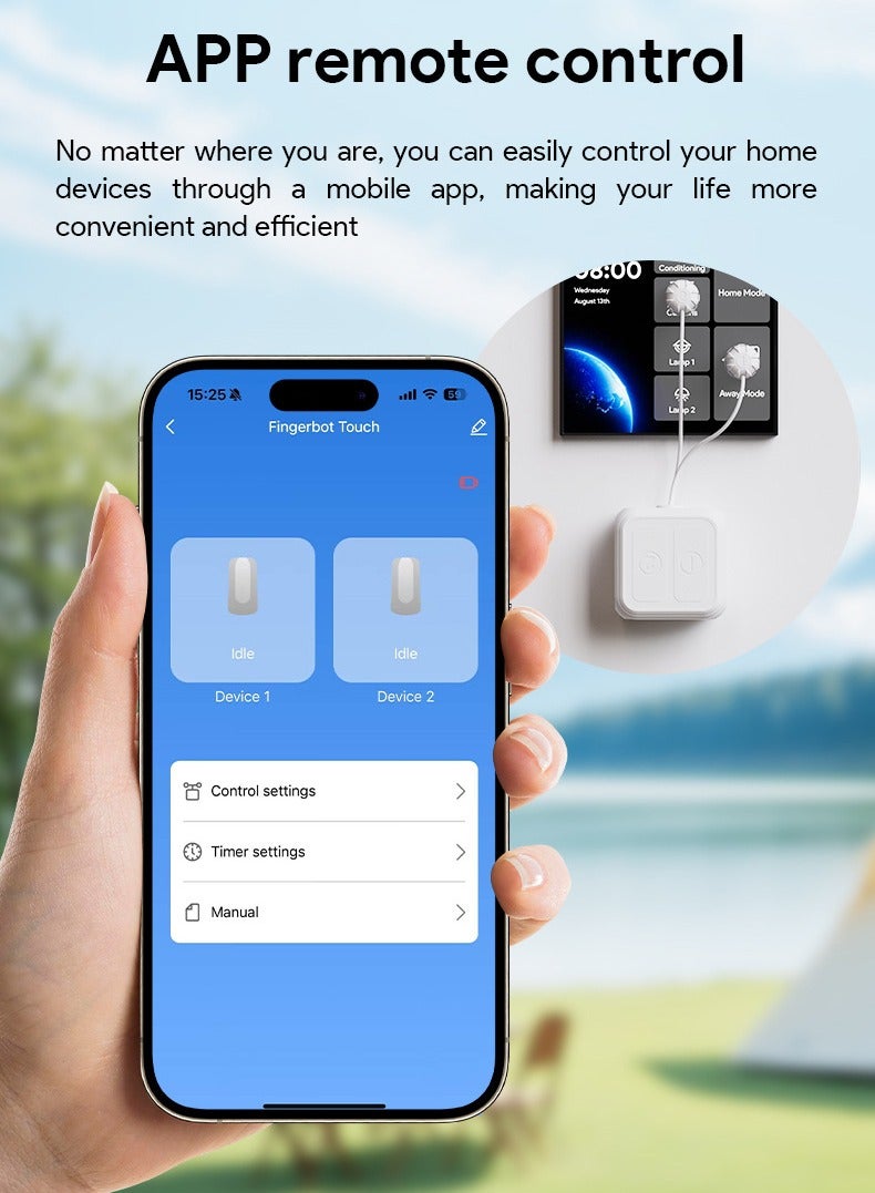 Smart Remote Touch Screen Finger Robot with Dual Bluetooth Control, Timer Setting, and 500mAh Battery – Ideal for Smartphones, Tablets, and Smart Home Devices - Image 4