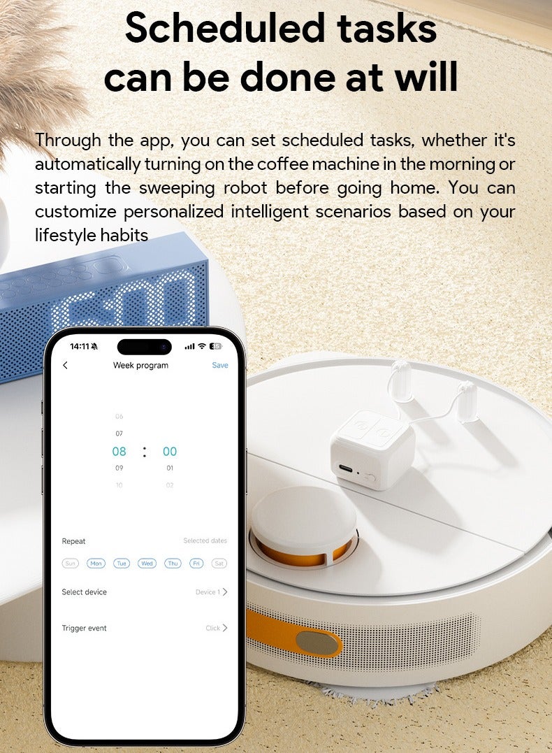 Smart Remote Touch Screen Finger Robot with Dual Bluetooth Control, Timer Setting, and 500mAh Battery – Ideal for Smartphones, Tablets, and Smart Home Devices - Image 3