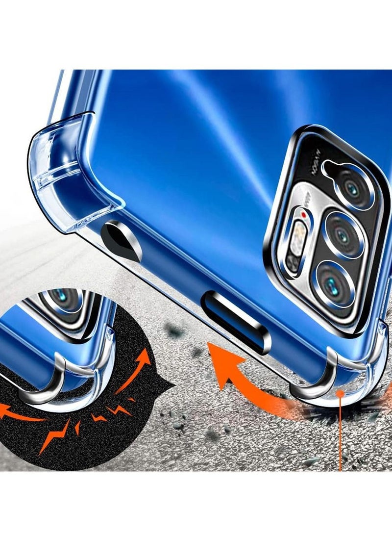 CATANES Xiaomi Redmi Note 10 5G Case Cover Clear Protective TPU Four Corners Cover Transparent Soft Case - Image 2