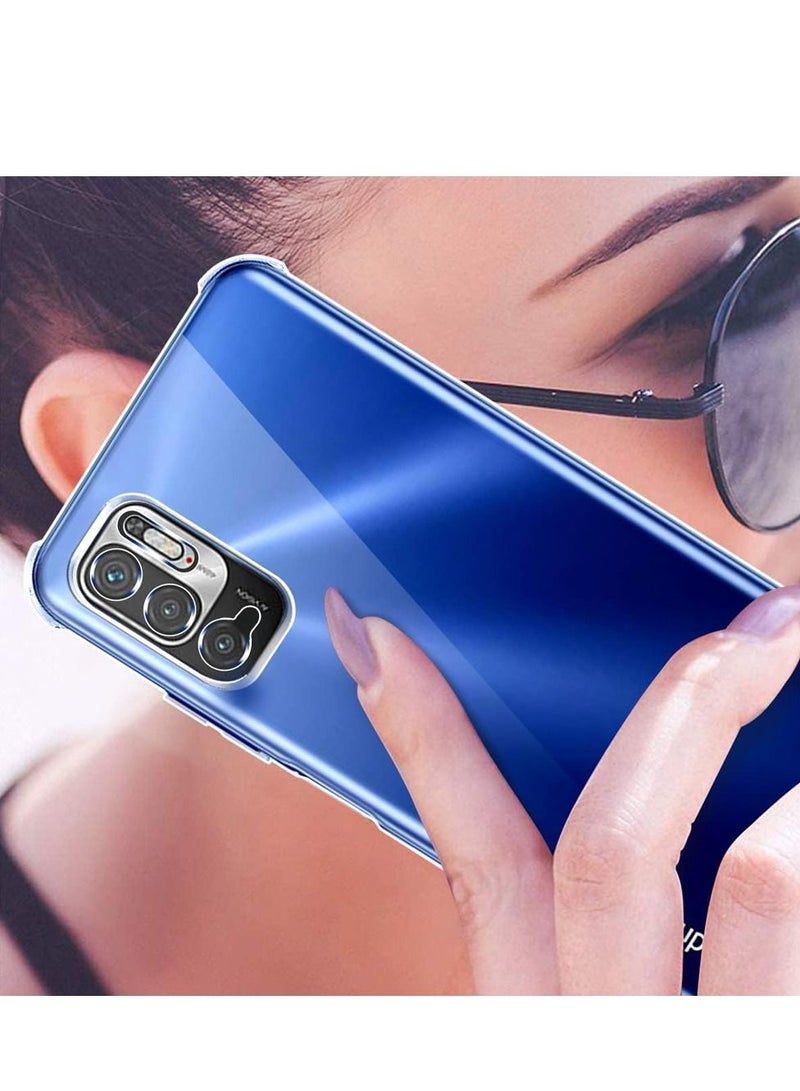 CATANES Xiaomi Redmi Note 10 5G Case Cover Clear Protective TPU Four Corners Cover Transparent Soft Case - Image 5