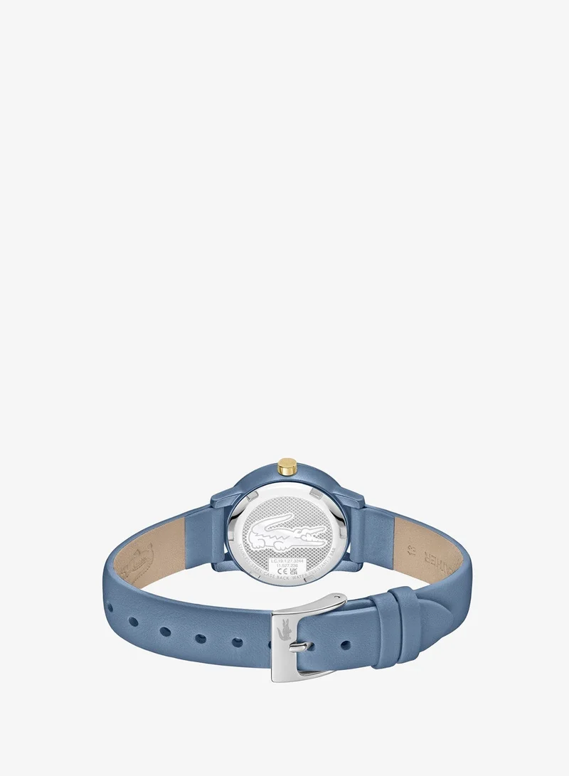 Lacoste L12Sw Analogue Quartz Movement Watch Leather Strap - 2001435