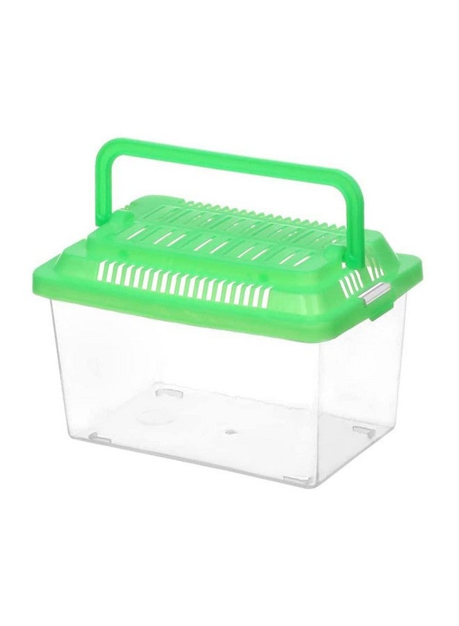 فركولور حوض سمك سلحفاة بلاستيكي، حوض سمك أليف، حوض سمك صغير، حوض سمك ذهبي بلاستيكي، موطن، قفص زواحف أكريليك، أحواض زجاجية لزيت الزواحف، حوض سمك محمول، صندوق تغذية منزلي - Image 1