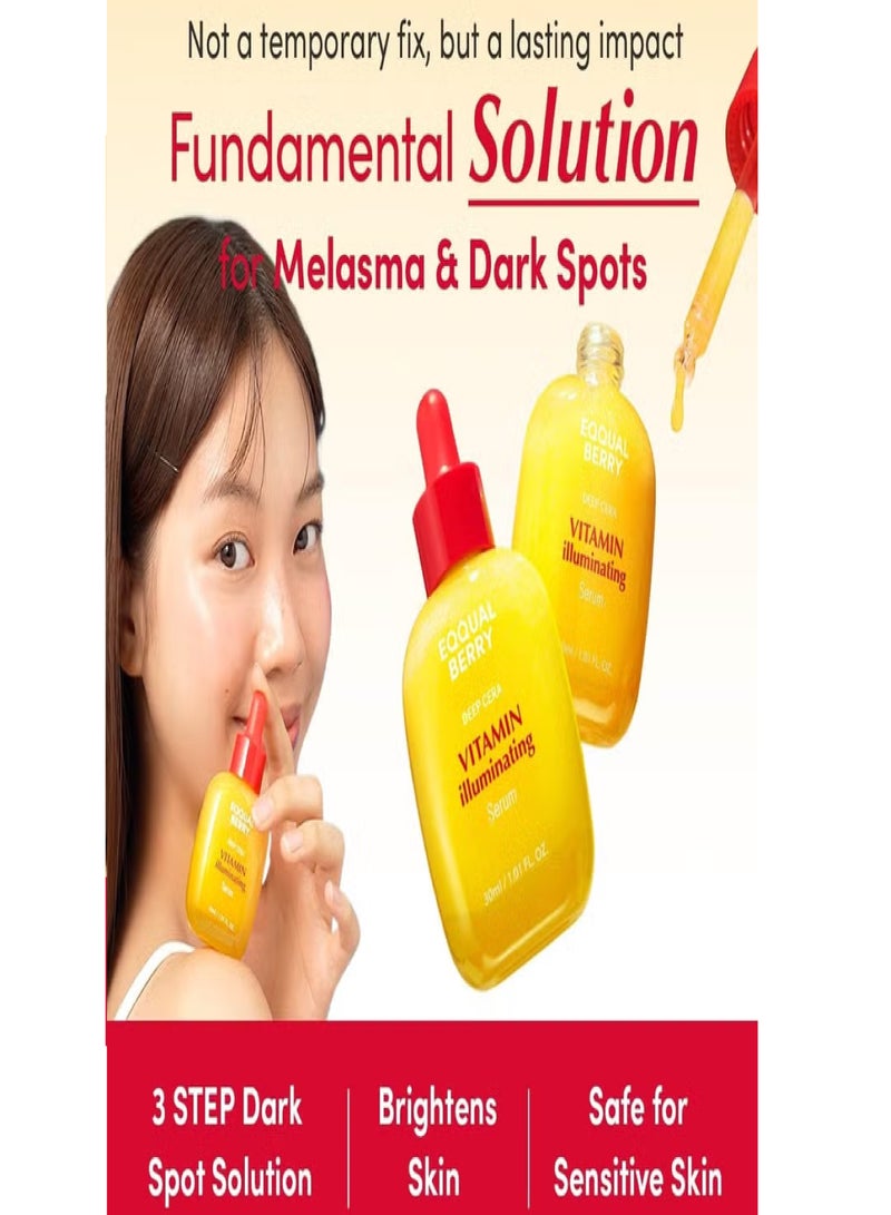 إيكوالبيري فيتامين مصل الإضاءة - مصل فيتامين سي الإضاءة مع نياسيناميد يقوي حاجز الجلد يهدرات باستخدام السيراميد وحمض الهيالورونيك ، 1.01 أوقية / 30 مل - Image 3