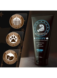 bossman Fortify Intense Beard Conditioner - Shower Beard Wash, Moisturizer And Beard Softener For Men - Beard Growth Products - Made In Usa (Magic Scent)  - Image 2