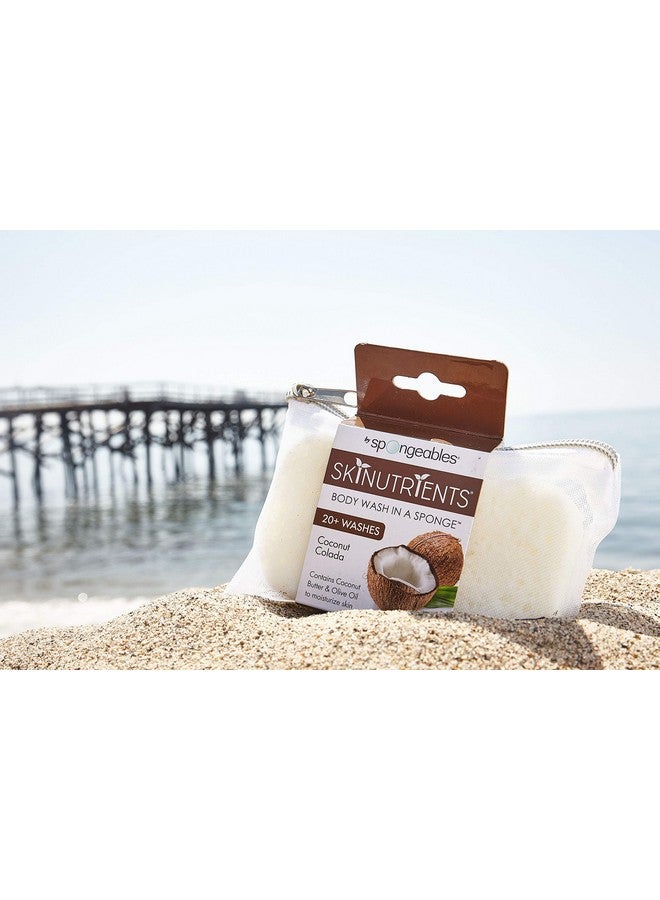 Spongeables Body Wash in a 20+ Wash Sponge, Coconut Colada, 3 Count - Image 2