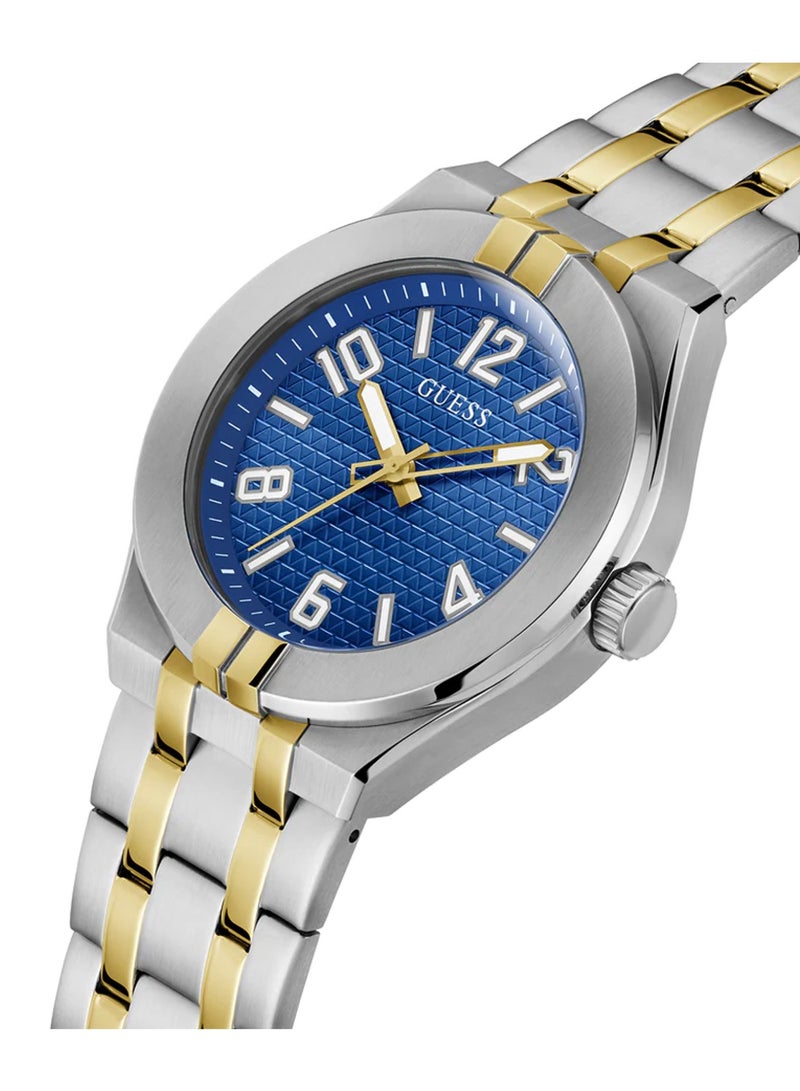 GUESS Men’s Analog Two Tone Stainless Steel Band Watch GW0661G1 - 44mm - Image 2