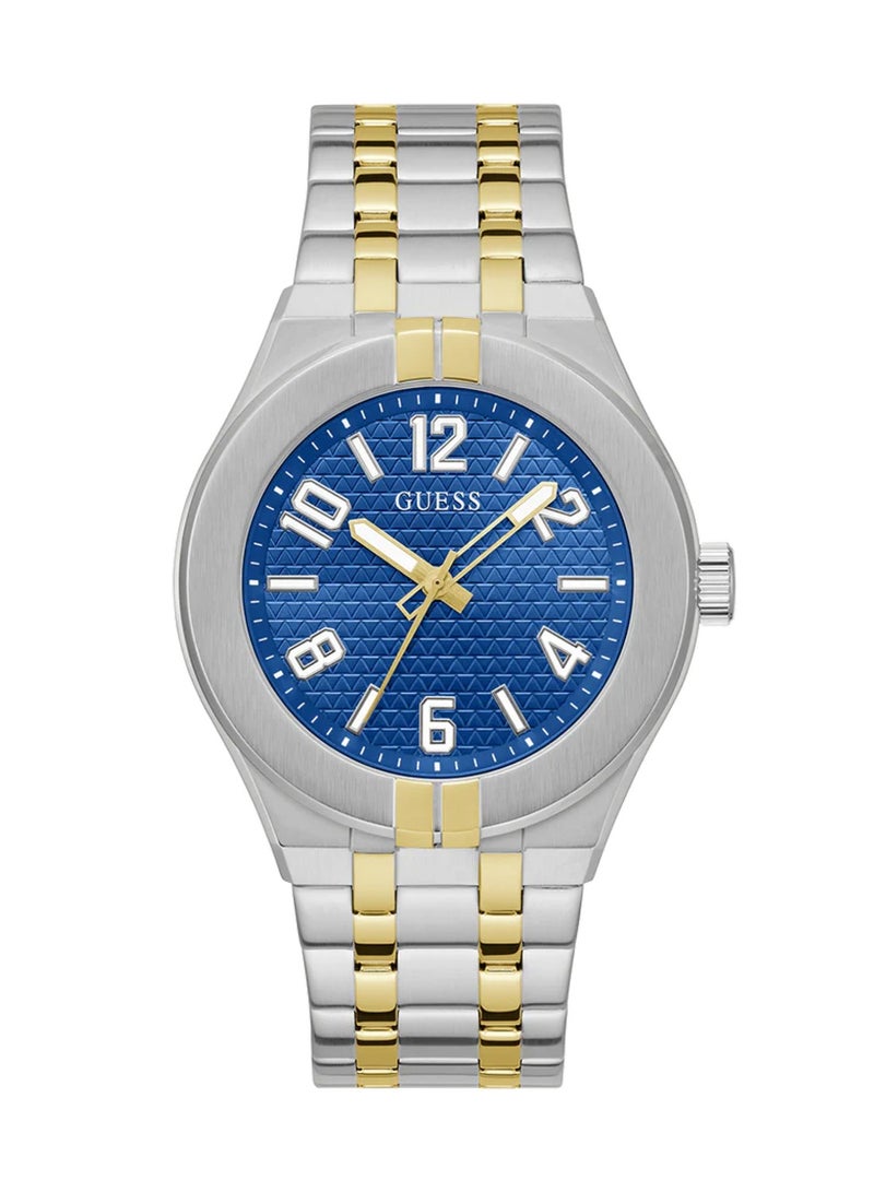 GUESS Men’s Analog Two Tone Stainless Steel Band Watch GW0661G1 - 44mm - Image 1