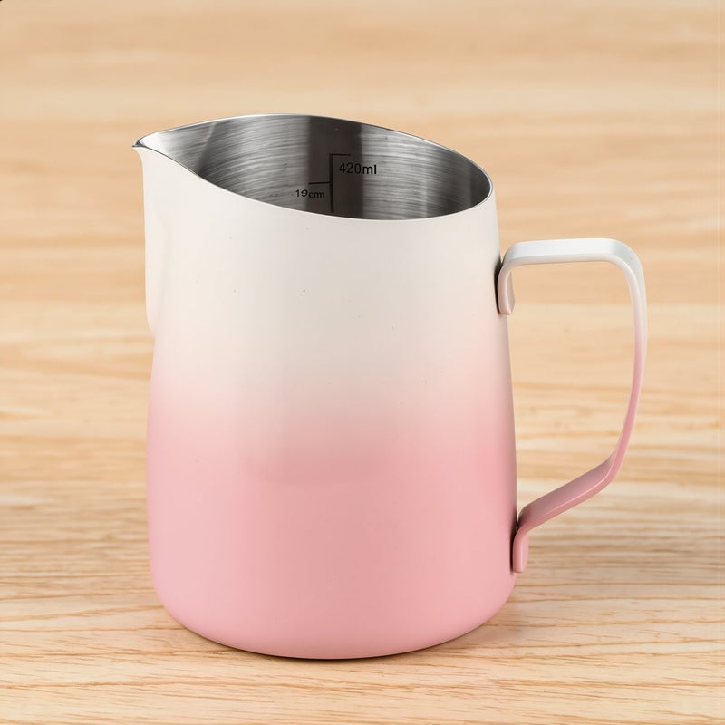 Multi Color 450ml Latte Art Pitcher Home Cafe Shop Barista Use - Image 4