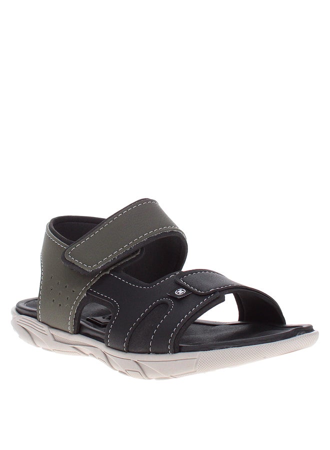 MOLEKINHO Back Strap Flat Sandals with Hook and Loop Closure - Image 1
