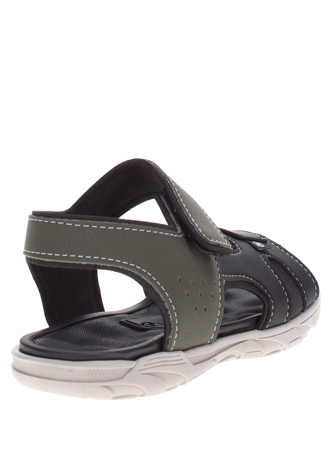MOLEKINHO Back Strap Flat Sandals with Hook and Loop Closure - Image 4