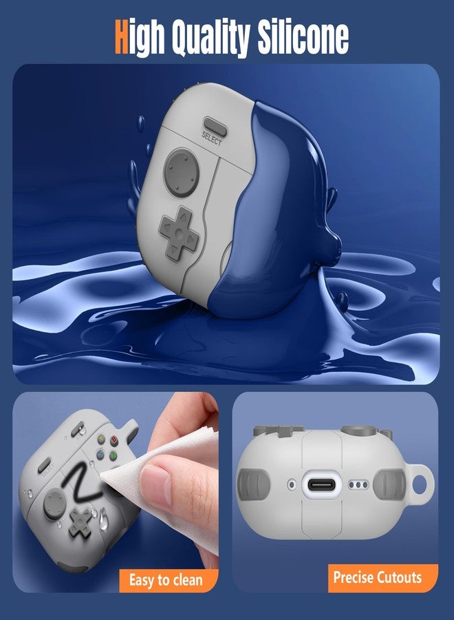 Getino Game Case for AirPods 4 2024 Cover with Cleaner Kit, Keychain, Compatible with Apple Airpods 4 Case Covers, Cute Funny Shock-Proof Protective Silicone AirPod 4 Cases for Men Boy-Gray - Image 4