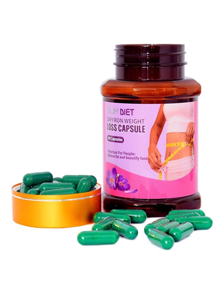 سليم آند ليفت كبسولات سليم دايت سافرون لإنقاص الوزن (60 كبسولة) – حارق دهون طبيعي لجسم رشيق ومتناسق - Image 2