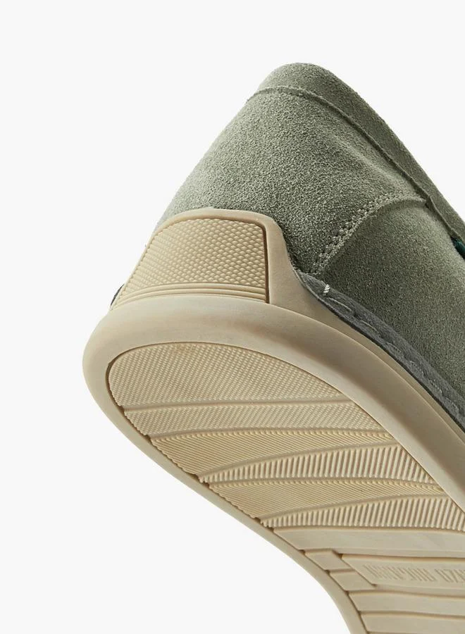 Renzo Ruganni GREEN Men Textured Slip-On Loafers for Men | Best Price UAE
