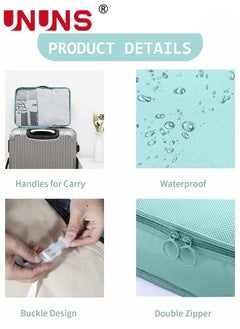 UNUNS Travel Organizer Bags Set,9-Piece Packing Cubes Set With Foldable Toiletry Bag,Portable Travel Packing Pouches For Man And Women Travel  - Image 5