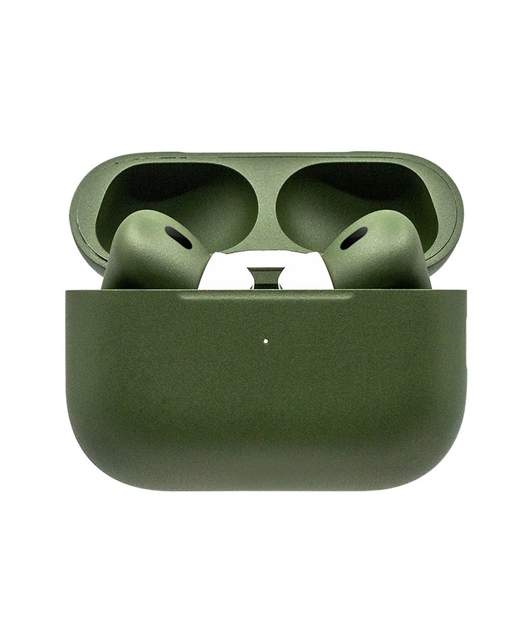 CAVIAR Customized AirPods Pro 3 Case with Automotive-Grade Paint Scratch-Resistant, Shockproof, Durable, Stylish Protective Cover, Personalized Design, Perfect Fit for Airpods Pro 3 Full Matte Army Green - Image 1