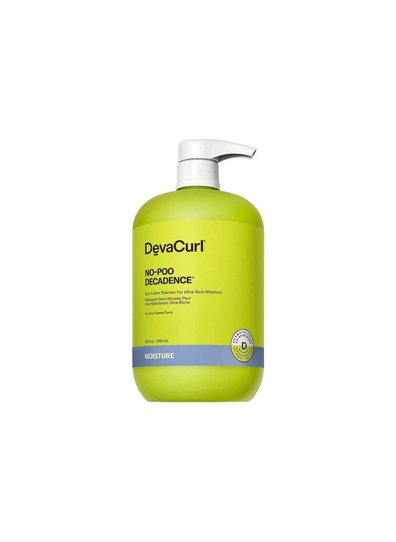 DevaCurl DevaCurl No-Poo Decadence Zero Lather Cleanser for Ultra-Rich Moisture |Nourished | Bouncy | Shiny | All Curl Types 