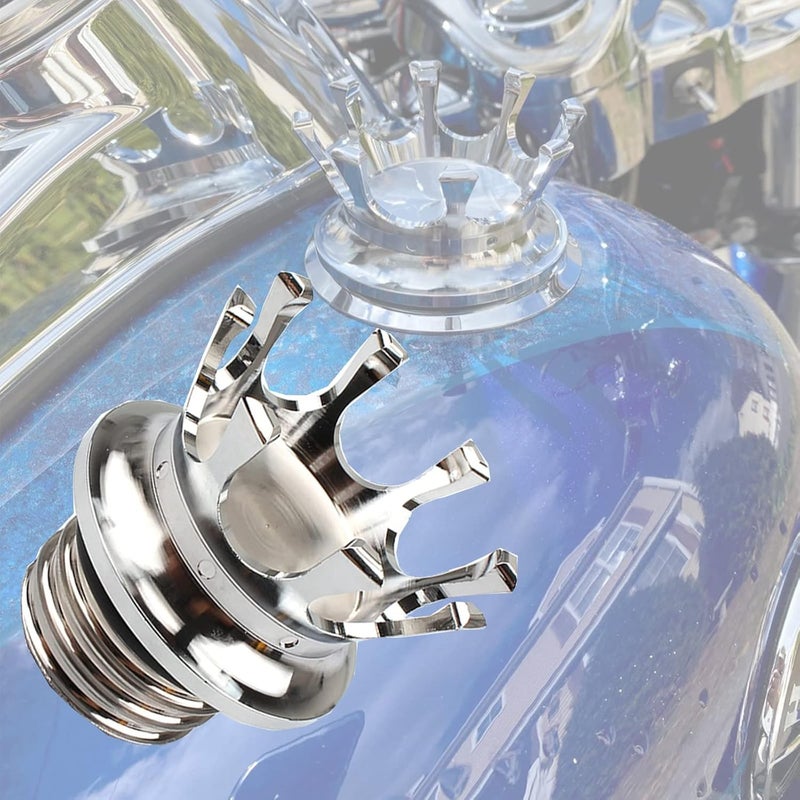 REWOLFNUS Crown Style Motorcycle Gas Cap Cover - Image 1