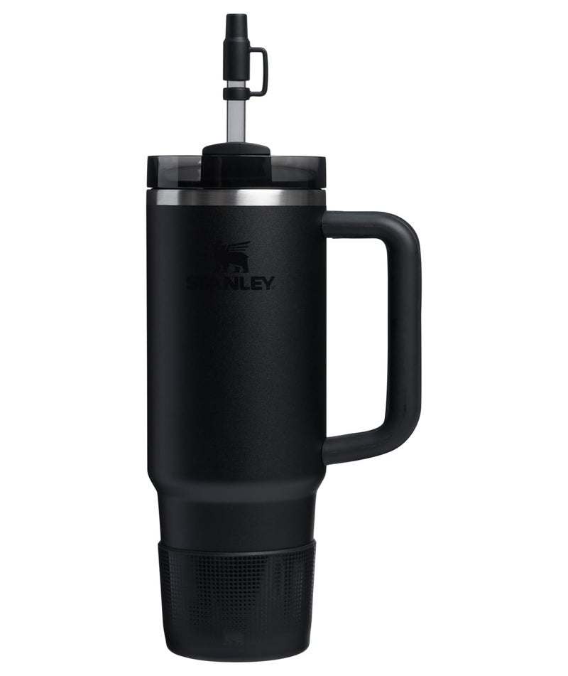 STANLEY Quencher Boot and Straw Cover Cap | Anti-Slip Silicone Protector for 20 & 30 oz Tumbler with Handle | Accessory Set for Stainless Steel Drinking Cup | BPA-Free | Black - Image 4
