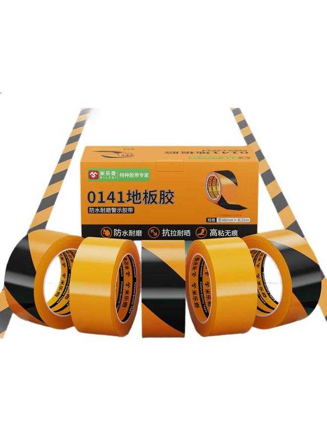 Miloch Milaiqi Pe Warning Tape, Renovation Floor Protection Film, Waterproof And Wear-Resistant, Floor Protection Mat, Adhesive Anti-Shift Warning Tape, Yellow, 48Mm Wide * 25 Meters Long [5 Rolls] - Image 2