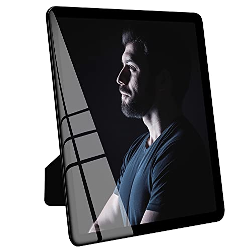 Bluesun 8x10 Picture Frame Black Standing can be Vertical and Horizontal - Real Glass Frames, Cool 8×10 Photo Frame, Wall Frames Gifts for Men Boyfriend Dad Boss and Loved Ones(8x10, Black) - Image 1