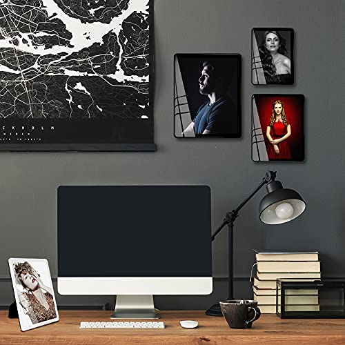 Bluesun 8x10 Picture Frame Black Standing can be Vertical and Horizontal - Real Glass Frames, Cool 8×10 Photo Frame, Wall Frames Gifts for Men Boyfriend Dad Boss and Loved Ones(8x10, Black) - Image 4